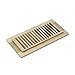 WELLAND 4 x 10 Inch Maple Wood Self Rimming Floor Register Vent Cover Grille Unfinished