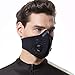 Activated Carbon N99 PM2.5 Dust Mask Anti Pollution Safety Half Face Mask Sports Mask with Filter Cotton Sheet and Valves for Cycling, Running