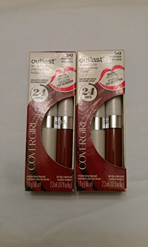 CoverGirl Outlast All Day Lipcolor, Brazen Raisin [542] 1 ea (Pack of 2)