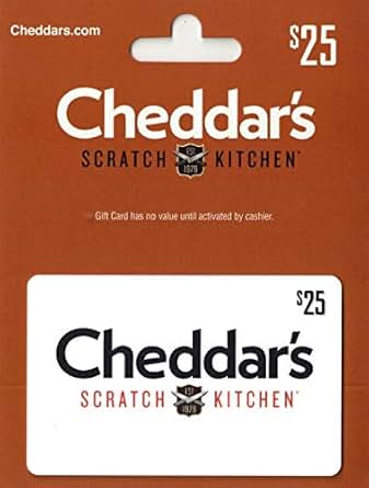 Amazon.com: Cheddar's Scratch Kitchen Gift Card $25: Gift ...