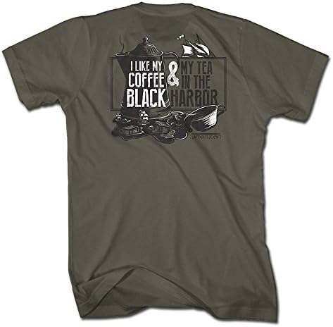 1776 United Tea In The Harbor Men's T-Shirt, Color OD Green, Size XXL