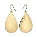 HUIMEI Fishhook Teardrop Earrings with Brushed Finished Dangle Earrings