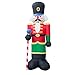 Holidayana Christmas Inflatable Giant 8 Ft. Nutcracker Christmas Inflatable Featuring Lighted Interior Inflatable Christmas Decoration with Built in Fan and Anchor Ropes