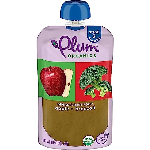 Plum Organics Stage Organic Baby Food Apple and Broccoli