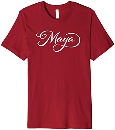 Mens Maya Name Premium T-Shirt | Proud Woman Heroine Tee Small Cranberry