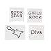 Fun Express Rock Star Diva Jewel Temporary Tattoos (1 Dozen)