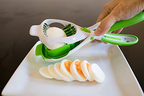 Internet's Best Handy Slicer | Slices Eggs Mushroom Strawberry Kiwi Soft Cheese | Steel Blades | Soft Handle | Kitchen Utensil