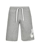 Nike Mens AW77 FT Alumni Shorts Dark Grey/White 678568-063 Size Large