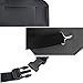 Carmoni Seat Back Car Organizer Pu Leather Seat Back Kick Protectors for Kids, Storage Bottles, Tissue Box, Toys - Black