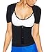 HelloTem Women's Sauna Vest with Sleeves Neoprene Exercise Gym sweat suit Weight Loss