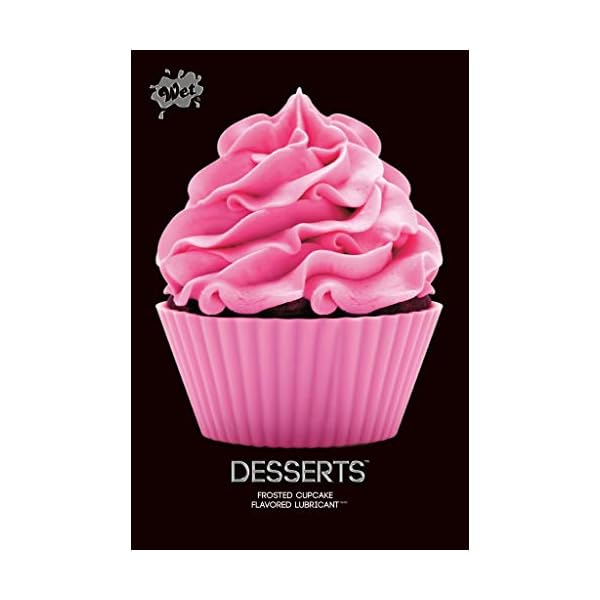 Wet Desserts Frosted Cupcake Flavored Tasty Lube 3 Fl Oz, Premium