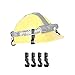 NITECORE NHC10 Headlamp Helmet Clips - 4pk for Hard Hats with Thin/No Edge Plus Lumen Tactical Keychain Light - Works with HC60, HC70, HC50, HC30 and More!