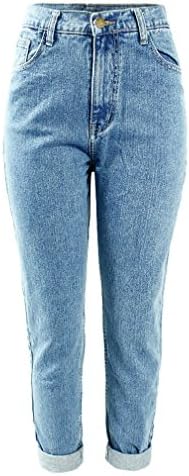 Women`S High Waist Washed True Denim Pants Boyfriend Jean for Women Jeans
