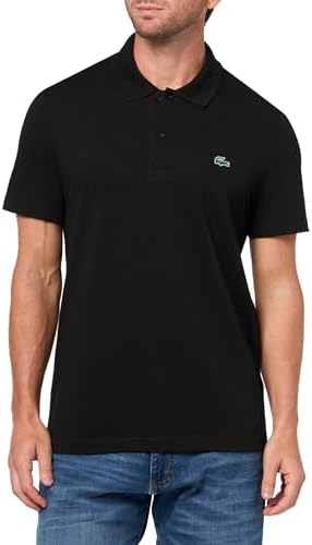 Lacoste Men's Classic Fit L.12.12 Original Piqué Polo Shirt, Black