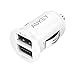 AUKEY Car Charger, Flush Fit Dual Ports & 4.8A Output for iPhone 7 / 6s / Plus, iPad Pro / Air 2 / mini, Samsung Galaxy Note8 / S8 / S8+ and More - White