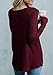 Chuanqi Womens Henley Shirts V Neck Button Long Sleeve Loose Casual Knit Sweaters Tops