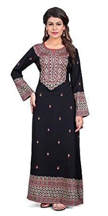 Trendyfashionmall Women's Printed Kaftans Maxi Dress Multiple Colors & Designs