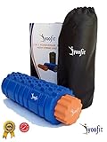 Yoofit 2 in 1 Foam Roller Set Plus FREE Travel String Bag / Case - Soft and Firm Grid Textured Rollers for Trigger Point Muscle Massage, Yoga, Pilates, Physical Therapy or CrossFit Fitness Recovery