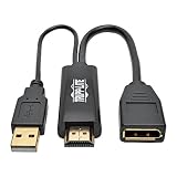 Tripp Lite HDMI to DisplayPort Active Converter w/USB Power 4Kx2K @ 30Hz HDMI to DP M/F 6in 6" (P130-06N-DP-V2)