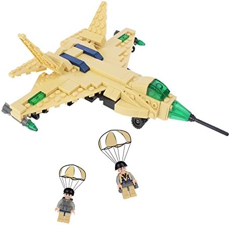 Stem blocks Military Plane Building Kits Creative Educational DIY Fun Christmas and New Year Birthday Gift for Kids 6-12 Year Old