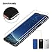 Alinsea Compatible for Screen Protector Samsung Galaxy S8 Tempered Glass [Full Adhesive] [Case Friendly] [3D Glass] [Bubble-Free] Tempered Glass Anti-Scratch Screen Protector