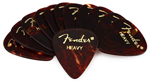 Fender ピック Tortoise Shell, 351 Shape, Heavy (12)