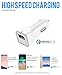 Google Pixel 2 Fast Charger Type-C USB 2.0 Cable set by Ixir - (Wall Charger + Car Charger + 2 Type-C Cable) Google Pixel XL, Google Pixel, Google Pixel XL 2 up to %50 fast charging.-White