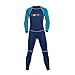 NATYFLY Kids Wetsuit, 2.5mm Neoprene Thermal Swimsuit, Full Wetsuit for Girls Boys and Toddler, Long Sleeve Kids Wet Suits for Swimming (Blue-2MM-Long Sleeve, 6)