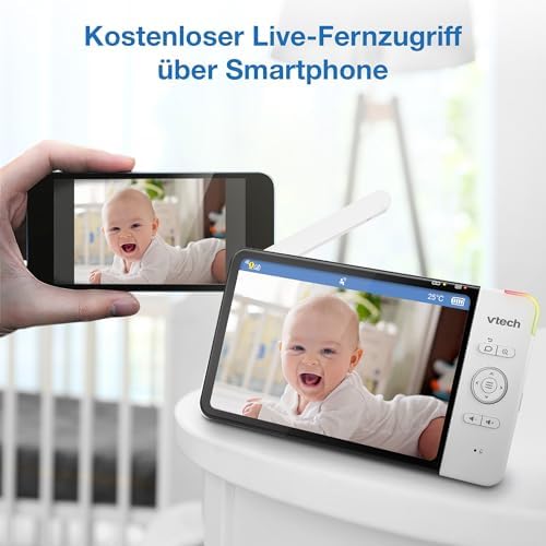 RM7764HD with Camera 1080p WiFi Remote Access, 7 Inch Video, 360° Pan and Tilt, with Camera HD Night Vision 2-Way Talk Temperature Sensor, iOS & Android