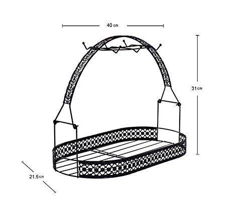 Wire Rack for Organizing 6*saucers & 6*cups & 6*spoons &1*teapot or Coffee Pot/espresso Set Rack /Tea Set Display Stand/cabinet Stacker/kitchen Handling Case - Thumbnail 6