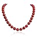 JANE STONE Fashion Faux Turquoise Necklace Acrylic 5-Row Multi-Layered Collar Women (Red 2)