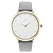 Wristology Olivia - 6 options - Womens Watch Crystal Gold Boyfriend Ladies Grey Leather Strap Band