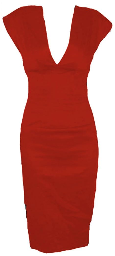 Damenkleid Fashion Victim Victoria Pencil Dress mit V-Ausschnitt
