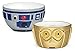 Disney Star Wars R2-D2 and C-3PO Ceramic Bowl Set