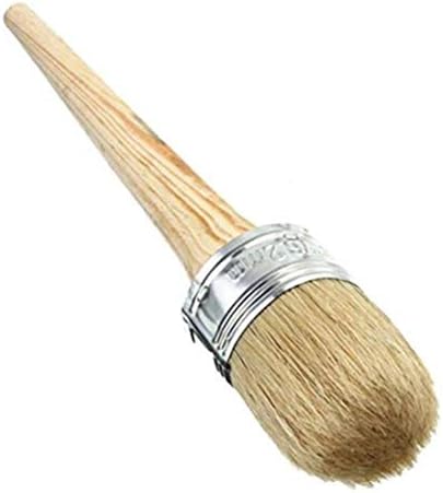 1pcs 1 5inch 40mm Diameter Round Wooden Bristles Wax Chalk Paint Brush With For Car Furniture Home Decor Painting Coating Cleaning Wash Buy Online At Best Price In Uae Amazon Ae
