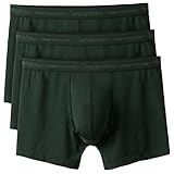 Separatec 3 Pack Men's Basic Modal Soft and Breathable Pouch Underwear Trunks(L,Olive Green-Modal)
