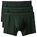 Separatec Men's Soft Modal Separate Pouch Underwear Solid Fine Trunk 3 Pack(L, Olive Green)