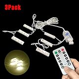 3 Packs X LED Down Lights (USB Powered Brick Warm White LED), Compatible with Lego Bricks or Major Brand Bowerful