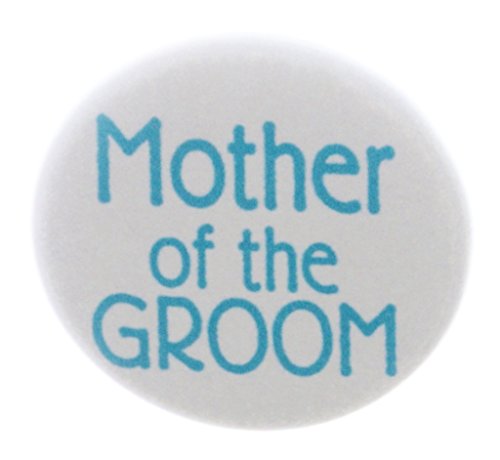 Mother of the Groom Blue Turquoise Wedding 1.25" Pinback Button Pin Party
