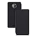 kwmobile Case for Microsoft Lumia 950 XL - Book Style Flip Folio Slim Wallet Cover with Stand Feature - Black