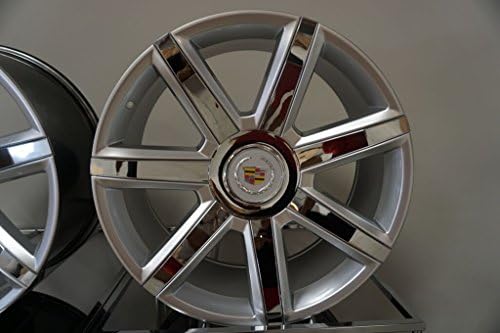 24" Cadillac Escalade 2015 Platinum Rims ESV EXT Wheels Silver/Chrome Inserts