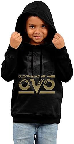 Kids Owl OVO Boy's & Girl's Hoodies Black