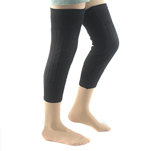 ieasysexy Unisex Winter Leg Warmers Thermal Compression Knees Sleeves Knee Brace Protector Pads Long Socks for Men and Women