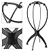 Wig Stands for Wigs Holder,Portable Wig Stand Dryer for Travel Stable Durable Wig Display Tool 3pcs Plastic Black LYTMF(Black 3pcs) …