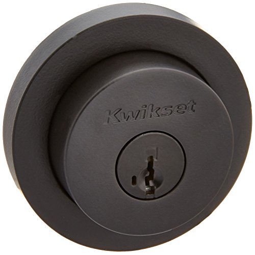 Kwikset 158RDT-S Milan Single Cylinder Deadbolt with Smartkey Technology, Iron Black