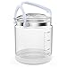Life Basis 4L Glass Collection Bottle for Water Distiller 1 Gallon Water Carafe High Temperature Resistance High Strength and High Hardness