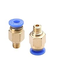 unime pc4 m10 montaje Empuje a Connect + PC4 M6 neumático recto rápido en montaje para impresora 3d extrusora Bowden (paquete de 30 piezas)