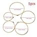 KINGSO Cross Stitch Hoop Embroidery Hoop Pieces Embroidery Circle Set Hoops Ring Wooden Round Adjustable Bamboo Hoops Bulk Crosses for Arts, Crafts & Sewing（5pc/5size with Tools）
