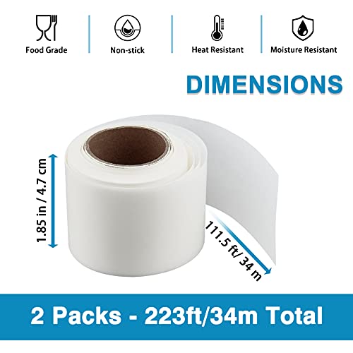 Cake Pan Liner Roll Pack of 2, P&P CHEF 1.85in x 111.5ft Baking