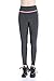 EAST HONG Women's Yoga Leggings Exercise Workout Pants Gym Tights (as1, alpha, m, regular, regular, Gray/Pink)